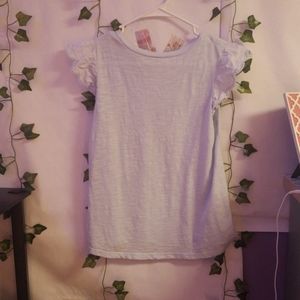 Ruffle short sleeve top